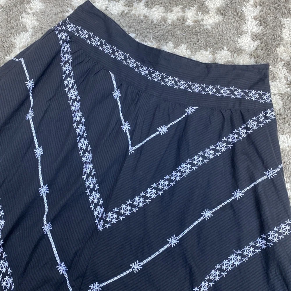 Free People Skater Skirt size 4 Black and White